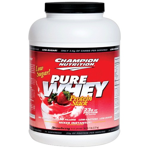 Champion Nutrition Pure Whey Protein Stack - 5 lbs-Strawberry