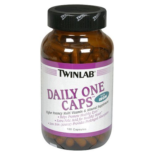 Twinlab Daily One Caps with Iron - 180 Capsules