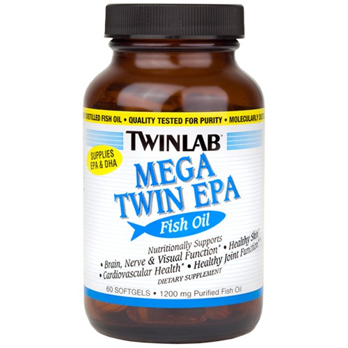 TwinLab MegaTwin EPA Fish Oil 60 Softgels