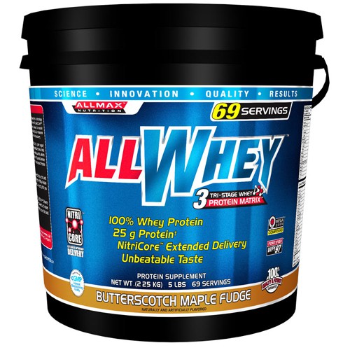 Allmax All Whey - 25 Grams Protein! - 5 lbs.