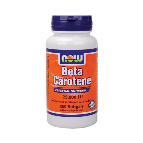NOW Beta Carotene (25000 IU) - 250 Softgels
