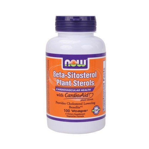 NOW Beta-Sitosterol Plant Sterols w/ CardioAid - 100 Vcaps