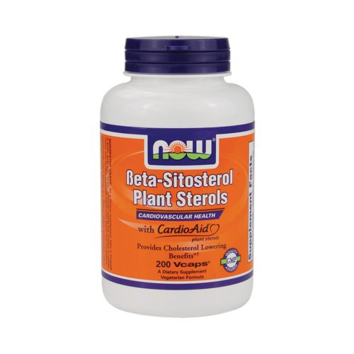 NOW Beta-Sitosterol Plant Sterols w/ CardioAid - 200 Vcaps
