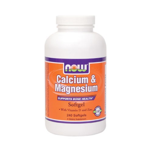 NOW Calcium & Magnesium - 240 Softgels