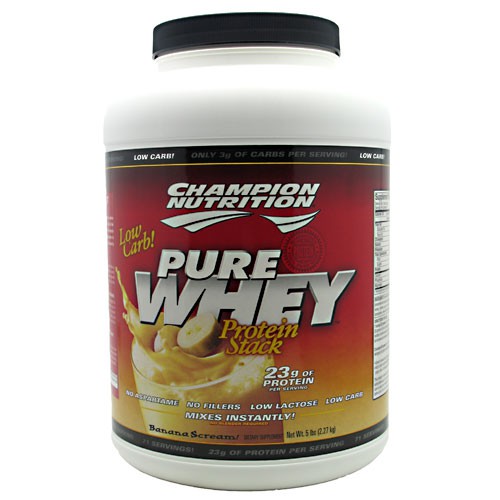 Champion Nutrition Pure Whey Protein Stack - 5 lbs-Banana Scream